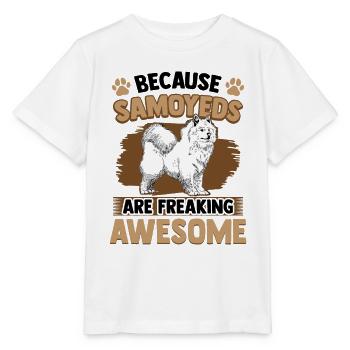 Samoyeds are fantastic Samoyedenspitz - Stanley/Stella MINI CREATOR Kids’ T-Shirt - white - Front - Maike (125cm)