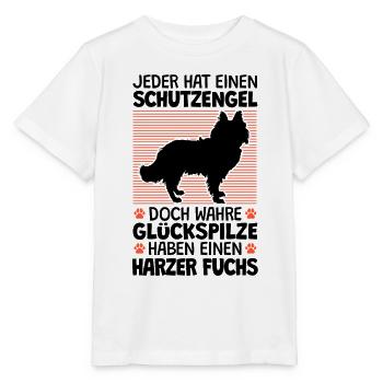 Harzer Fuchs ist mein Schutzengel Hütehund - Stanley/Stella Kinder T-Shirt MINI CREATOR  - Weiß - Vorne - Maike (125cm)