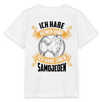 Ich habe einen Samojede Samojedenspitz - Stanley/Stella Kinder T-Shirt MINI CREATOR  - Weiß - Vorne - Maike (125cm)
