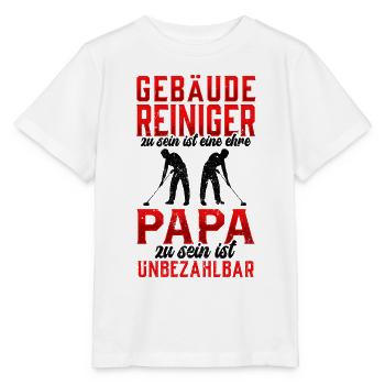 Gebäudereiniger sein ist eine Ehre Fensterputzer - Stanley/Stella Kinder T-Shirt MINI CREATOR  - Weiß - Vorne - Maike (125cm)