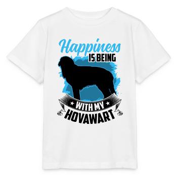 Hovawart fait un chien de ferme grossier heureux - T-shirt bio MINI CREATOR Stanley/Stella Enfant - blanc - Devant - Maike (125cm)