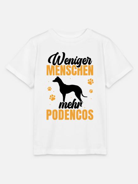 Mehr Podencos spanischer Windhund - Stanley/Stella Kinder T-Shirt MINI CREATOR  - Weiß