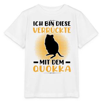 Fou avec Quokka Marsupial Quokka - T-shirt bio MINI CREATOR Stanley/Stella Enfant - blanc - Devant - Maike (125cm)
