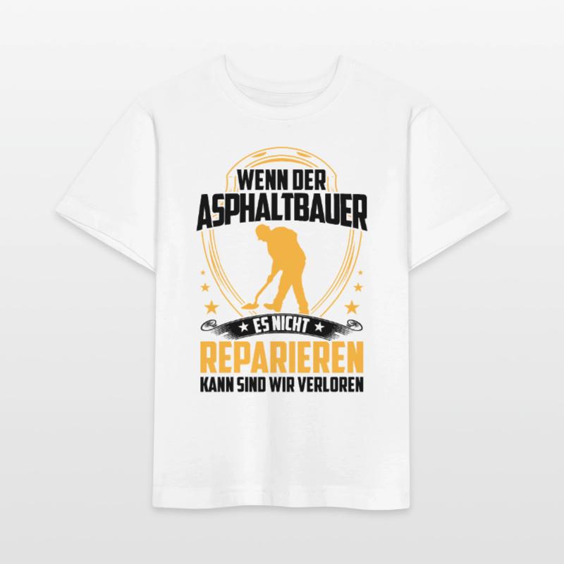 Les constructeurs d’asphalte ne réparent pas les constructeurs de routes T-shirt bio MINI CREATOR Stanley/Stella Enfant