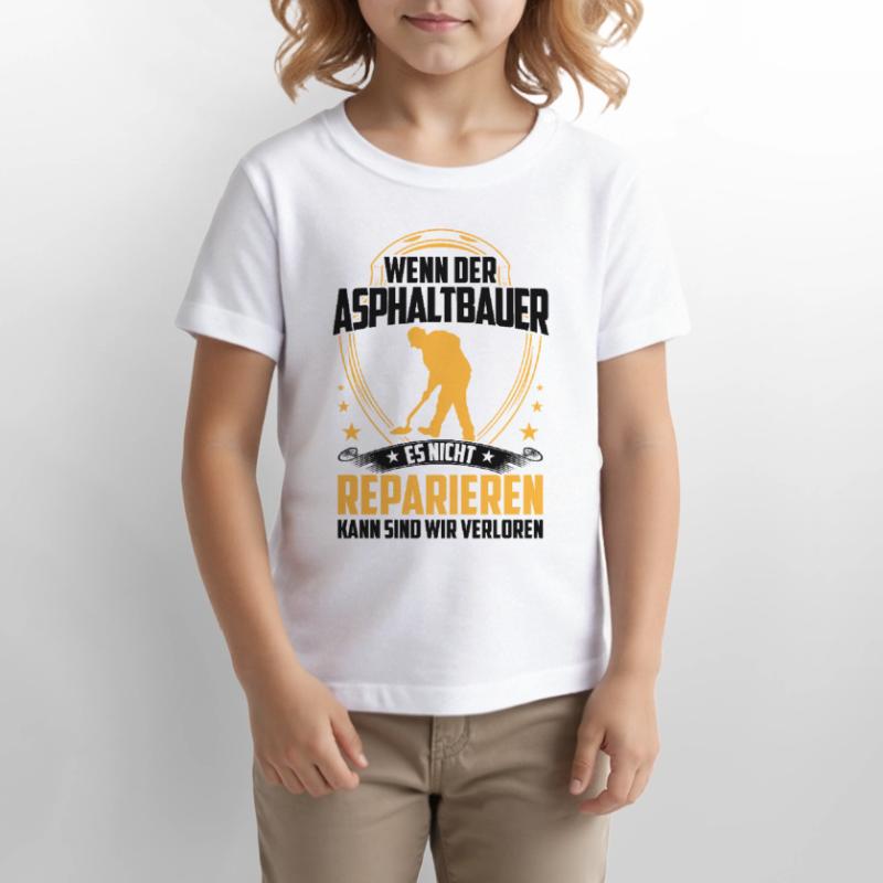 Les constructeurs d’asphalte ne réparent pas les constructeurs de routes T-shirt bio MINI CREATOR Stanley/Stella Enfant