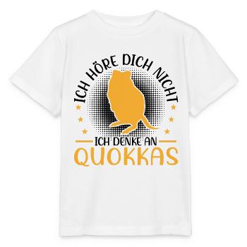 Ich denke an Quokka Beuteltier Quokka - Stanley/Stella Kinder T-Shirt MINI CREATOR  - Weiß - Vorne - Maike (125cm)
