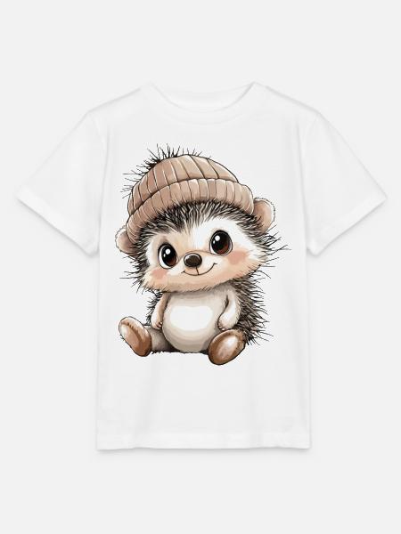 Igel Süß Niedlich Baby Kinder Tier Cartoon - Stanley/Stella Kinder T-Shirt MINI CREATOR  - Weiß