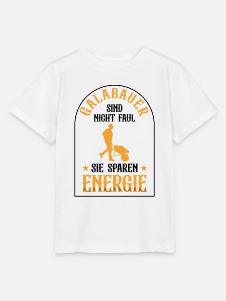Galabauer ist nicht faul Landschaftsbauer - Stanley/Stella Kinder T-Shirt MINI CREATOR - Weiß