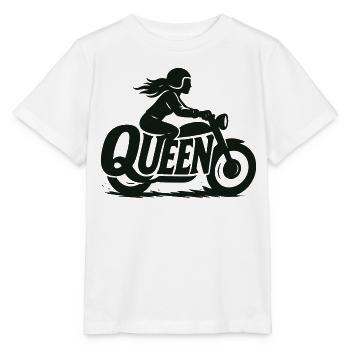 Reine Motard Fille Dame - T-shirt bio MINI CREATOR Stanley/Stella Enfant - blanc - Devant - Maike (125cm)