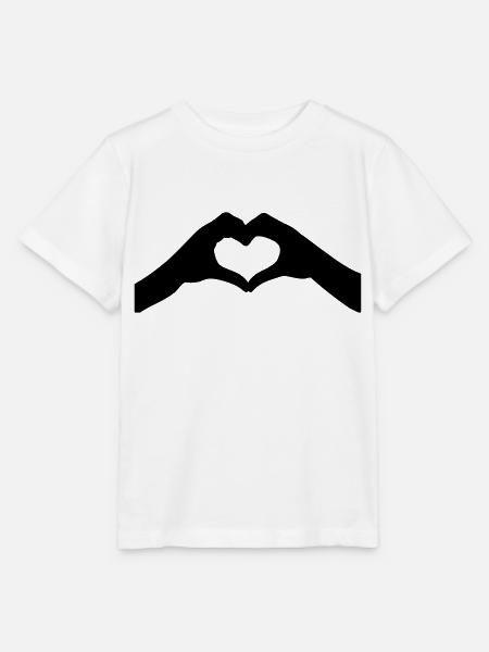 Herz-Hände - Stanley/Stella Kinder T-Shirt MINI CREATOR - Weiß