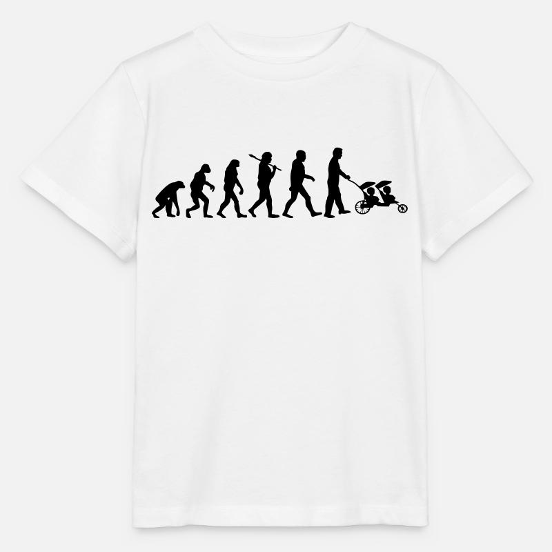 evolution daddy jumeaux - T-shirt bio MINI CREATOR Stanley/Stella Enfant - blanc
