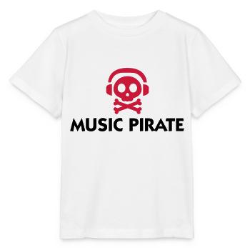 Musik PIrat - Stanley/Stella Kinder T-Shirt MINI CREATOR  - Weiß - Vorne - Maike (125cm)