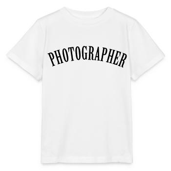 Photographer (Text, 1c) - Stanley/Stella Kinder T-Shirt MINI CREATOR  - Weiß - Vorne - Maike (125cm)