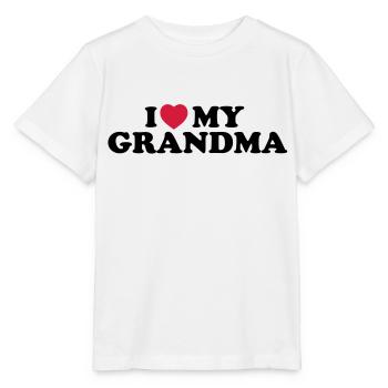 I love my grandma - Stanley/Stella Kinder T-Shirt MINI CREATOR  - Weiß - Vorne - Maike (125cm)