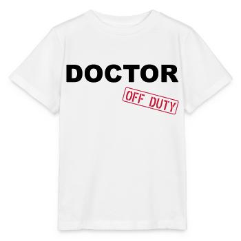 Doctor Off Duty - T-shirt bio MINI CREATOR Stanley/Stella Enfant - blanc - Devant - Maike (125cm)