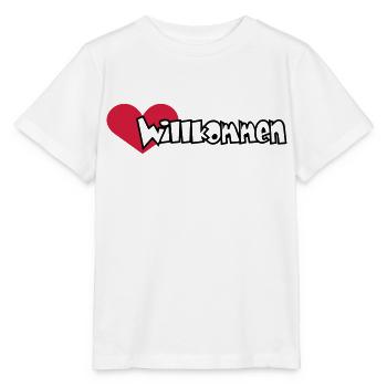 Herzlich Willkommen (2c) - Stanley/Stella Kinder T-Shirt MINI CREATOR  - Weiß - Vorne - Maike (125cm)
