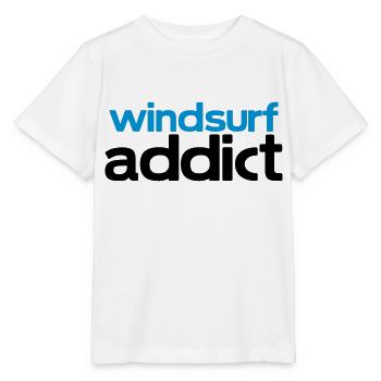 windsurf addict - Stanley/Stella MINI CREATOR Kids’ T-Shirt - white - Front - Maike (125cm)
