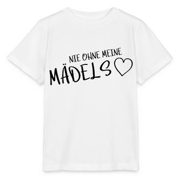 herz nie ohne meine maedels - Stanley/Stella Kinder T-Shirt MINI CREATOR  - Weiß - Vorne - Maike (125cm)
