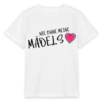 nie ohne meine maedels herz - Stanley/Stella Kinder T-Shirt MINI CREATOR  - Weiß - Vorne - Maike (125cm)