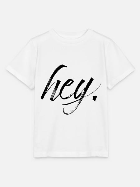 hey black - Stanley/Stella Kinder T-Shirt MINI CREATOR - Weiß