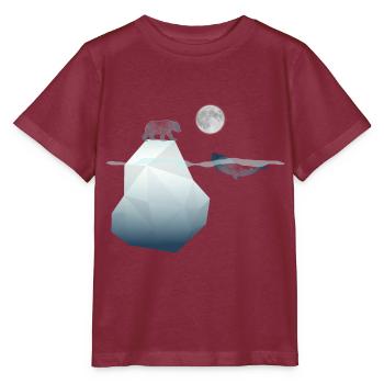 Die Arktis - Stanley/Stella Kinder T-Shirt MINI CREATOR  - Burgunderrot - Vorne - Kain (125cm)