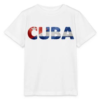 Cuba - T-shirt bio MINI CREATOR Stanley/Stella Enfant - blanc - Devant - Maike (125cm)