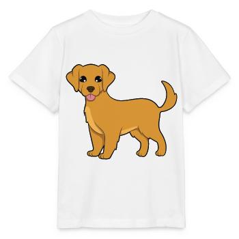 Golden Retriever - Stanley/Stella MINI CREATOR Kids’ T-Shirt - white - Front - Maike (125cm)