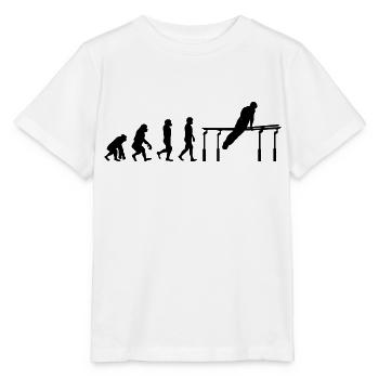 Kunstturnen Parallelbarren Turner Evolution - Stanley/Stella Kinder T-Shirt MINI CREATOR  - Weiß - Vorne - Maike (125cm)