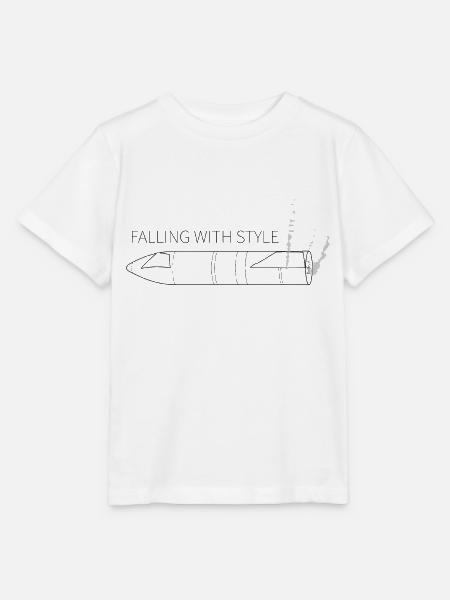 Starship Falling mit Stil - Stanley/Stella Kinder T-Shirt MINI CREATOR - Weiß