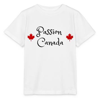 passion canada montreal voyage vacances quebec - T-shirt bio MINI CREATOR Stanley/Stella Enfant - blanc - Devant - Maike (125cm)