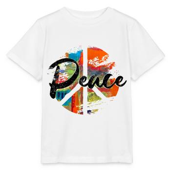 Peace woodstock - Stanley/Stella Kinder T-Shirt MINI CREATOR  - Weiß - Vorne - Maike (125cm)