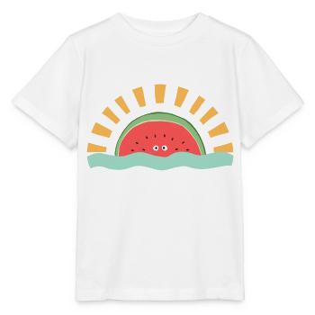 Watermelon Sunrise - Stanley/Stella MINI CREATOR Kids’ T-Shirt - white - Front - Maike (125cm)