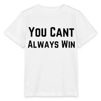 Man kann nicht immer gewinnen - Stanley/Stella Kinder T-Shirt MINI CREATOR  - Weiß - Vorne - Maike (125cm)
