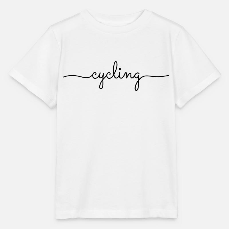 cycling moderer lettering - Stanley/Stella MINI CREATOR Kids’ T-Shirt - white