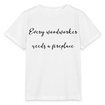 Un charpentier T-shirts de prière Hache Marteau-piqueur - T-shirt bio MINI CREATOR Stanley/Stella Enfant - blanc - Devant - Maike (125cm)