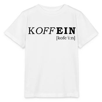 Koffein - Stanley/Stella Kinder T-Shirt MINI CREATOR  - Weiß - Vorne - Maike (125cm)