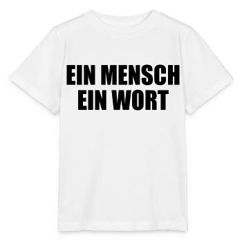 ein mensch ein wort - Stanley/Stella Kinder T-Shirt MINI CREATOR  - Weiß - Vorne - Maike (125cm)