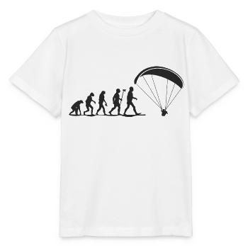 evolution paragliding - Stanley/Stella MINI CREATOR Kids’ T-Shirt - white - Front - Maike (125cm)