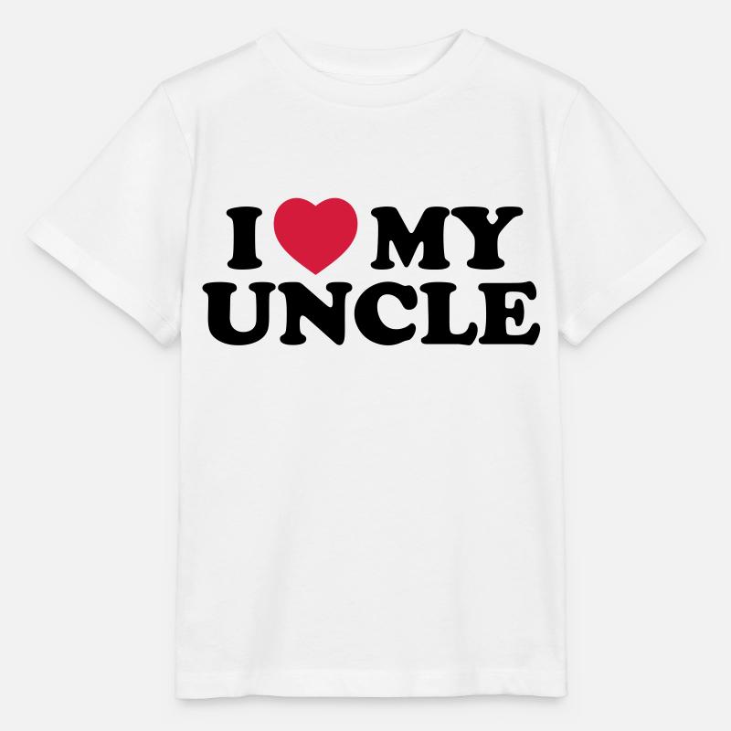I love my uncle - Stanley/Stella Kinder T-Shirt MINI CREATOR  - Weiß