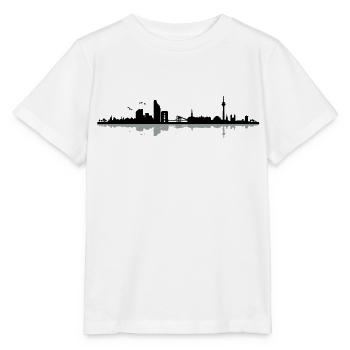 Düsseldorf Skyline - Stanley/Stella Kinder T-Shirt MINI CREATOR  - Weiß - Vorne - Maike (125cm)