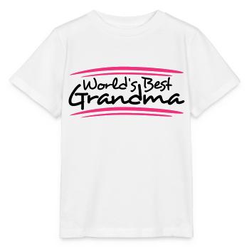 Worlds Best Grandma - Stanley/Stella MINI CREATOR Kids’ T-Shirt - white - Front - Maike (125cm)