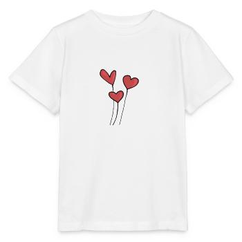 Liebe Baloons, Herz - Stanley/Stella Kinder T-Shirt MINI CREATOR  - Weiß - Vorne - Maike (125cm)