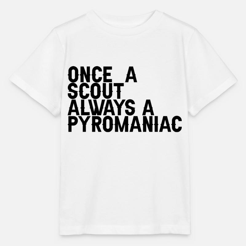 Once A Scout, Always A Pyromaniac 6 - Stanley/Stella Kinder T-Shirt MINI CREATOR  - Weiß
