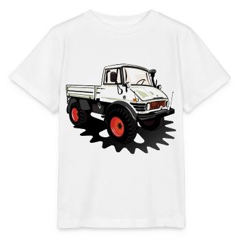Unimog - Oldtimer - Offroad - Universal motor device - Stanley/Stella MINI CREATOR Kids’ T-Shirt - white - Front - Maike (125cm)
