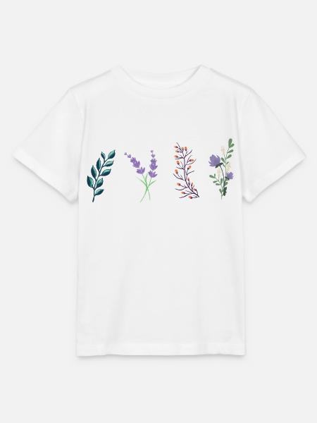 Frühlingsblumen Geschenkidee - Stanley/Stella Kinder T-Shirt MINI CREATOR - Weiß
