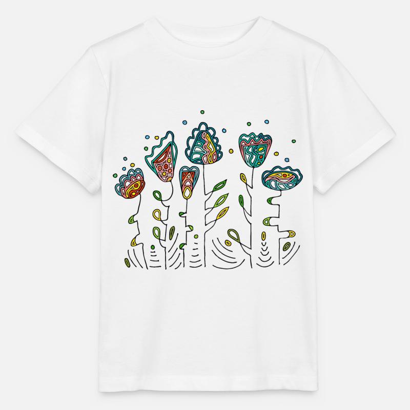 Blumen - Stanley/Stella Kinder T-Shirt MINI CREATOR - Weiß