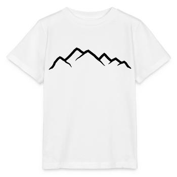 Mountains Silhouette Climbing - Stanley/Stella MINI CREATOR Kids’ T-Shirt - white - Front - Maike (125cm)