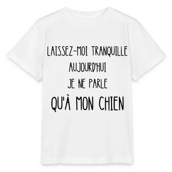 laissez-moi tranquille - T-shirt bio MINI CREATOR Stanley/Stella Enfant - blanc - Devant - Maike (125cm)