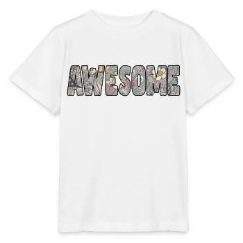 AWESOME ! Genau, was du bist. Kurz und knackig - Stanley/Stella Kinder T-Shirt MINI CREATOR  - Weiß - Vorne - Maike (125cm)
