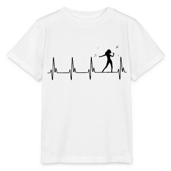 Dancing Dance Music - Stanley/Stella MINI CREATOR Kids’ T-Shirt - white - Front - Maike (125cm)